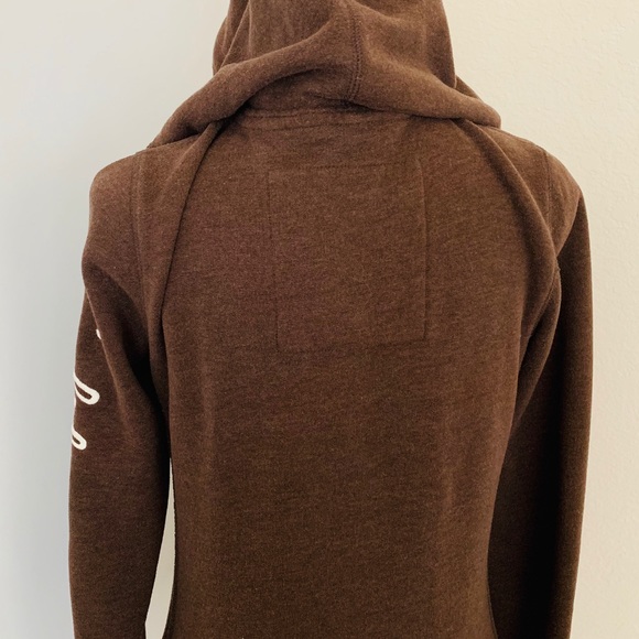 Medium Brown Hollister Fleece Hoodie Jacket! - Picture 3 of 5